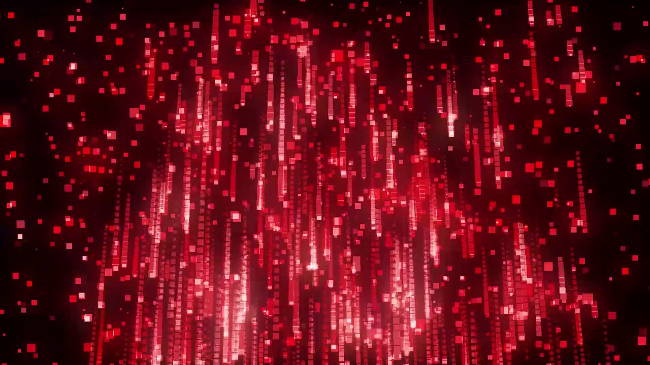 Red Square Particles Red Square Particle Fall Background | Free Stock Footage