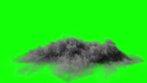 Explosion bomb smoke animation with green screen part 09