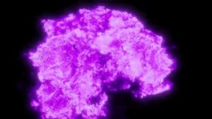 Purple Explosion bomb smoke effect