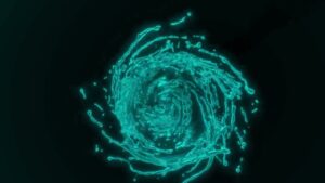 Swirl water liquid splash effect