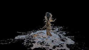 water liquid splash effect