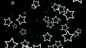 Star Particle Green Background Free Stock Footage | Loop CG