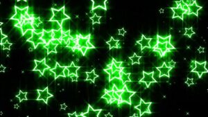 Green Star Particle Effect – Free Stock Footage Loop