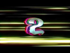 Number 2 text Animation Free Stock Footage | Loop HD