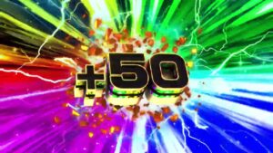 Plus 50 Score Effect | Free Motion Graphics Loop
