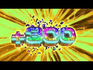 Plus 300 3d text animation | Free stock video